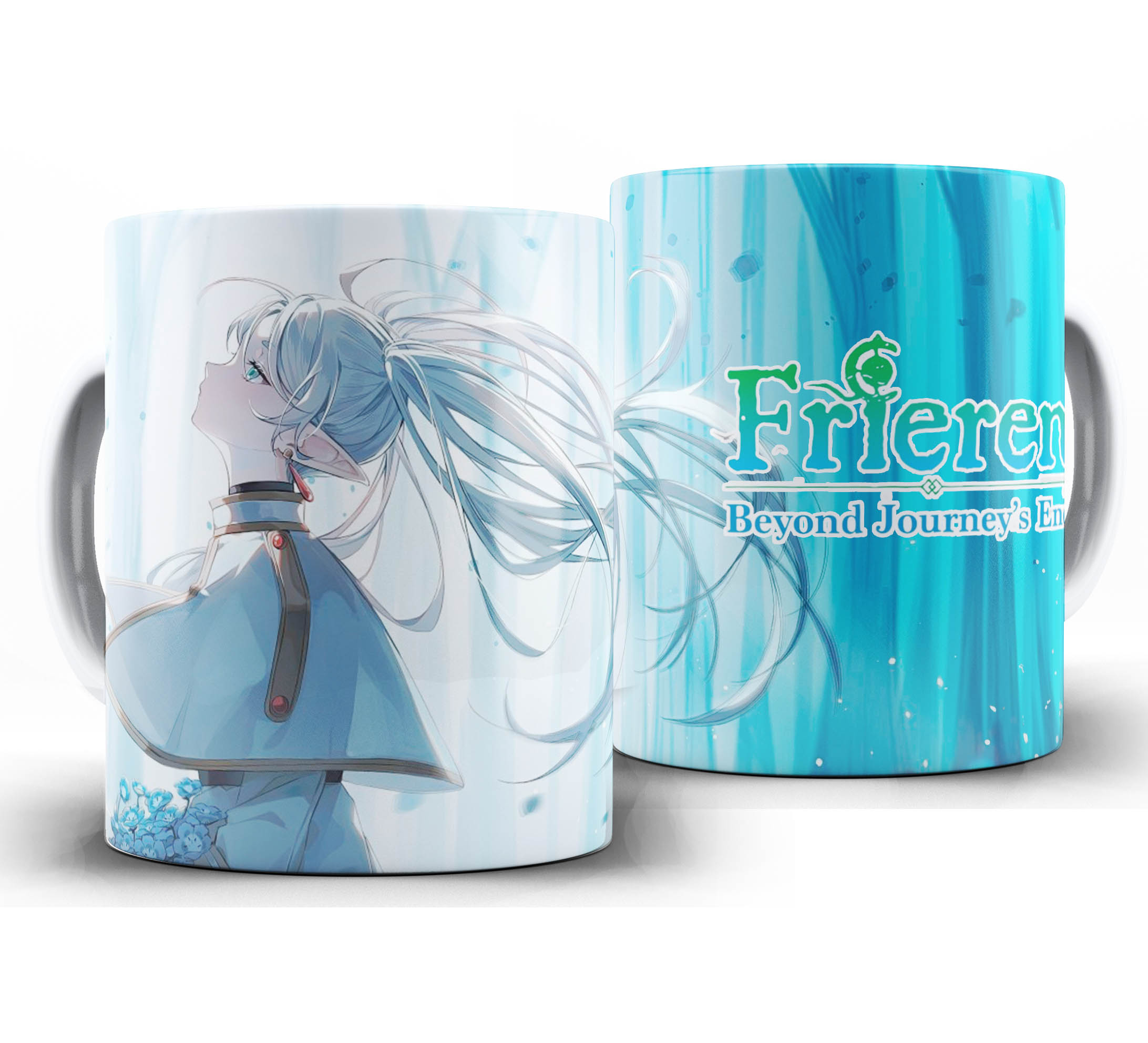 Caneca Anime - Frieren Beyond Journeys End W9 - Frieren Moon Blue